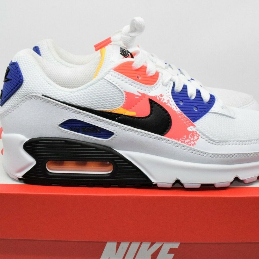 Nike Air Max 90 Brushstroke Pack White Orange
